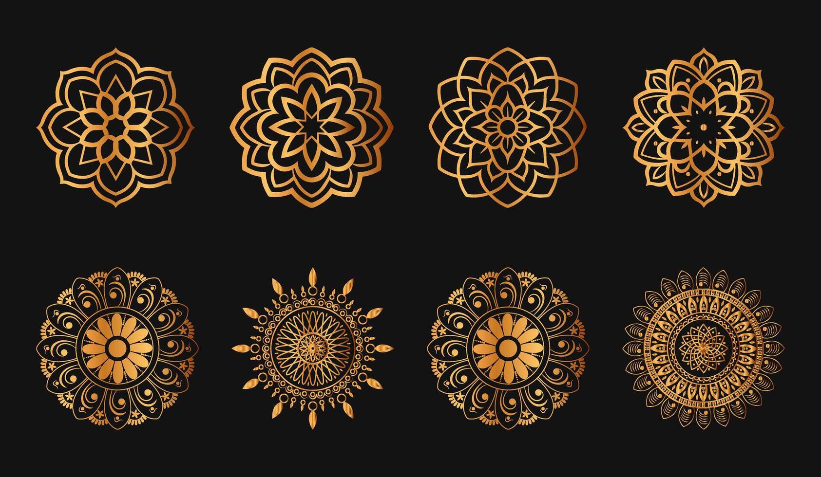 Mandala. Luxus golden runden Ornament Muster. Henna tätowieren Mandala. mehndi Stil. Luxus mandala, golden Muster vektor