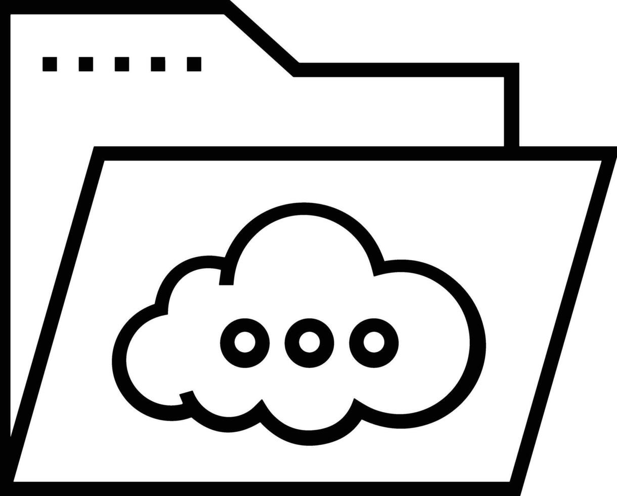 Wolke Symbol Symbol Vektor Bild. Illustration von das Hosting Lager Design Bild