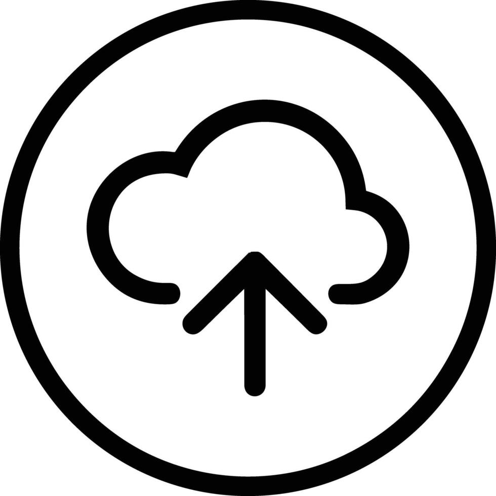 Wolke Symbol Symbol Vektor Bild. Illustration von das Hosting Lager Design Bild