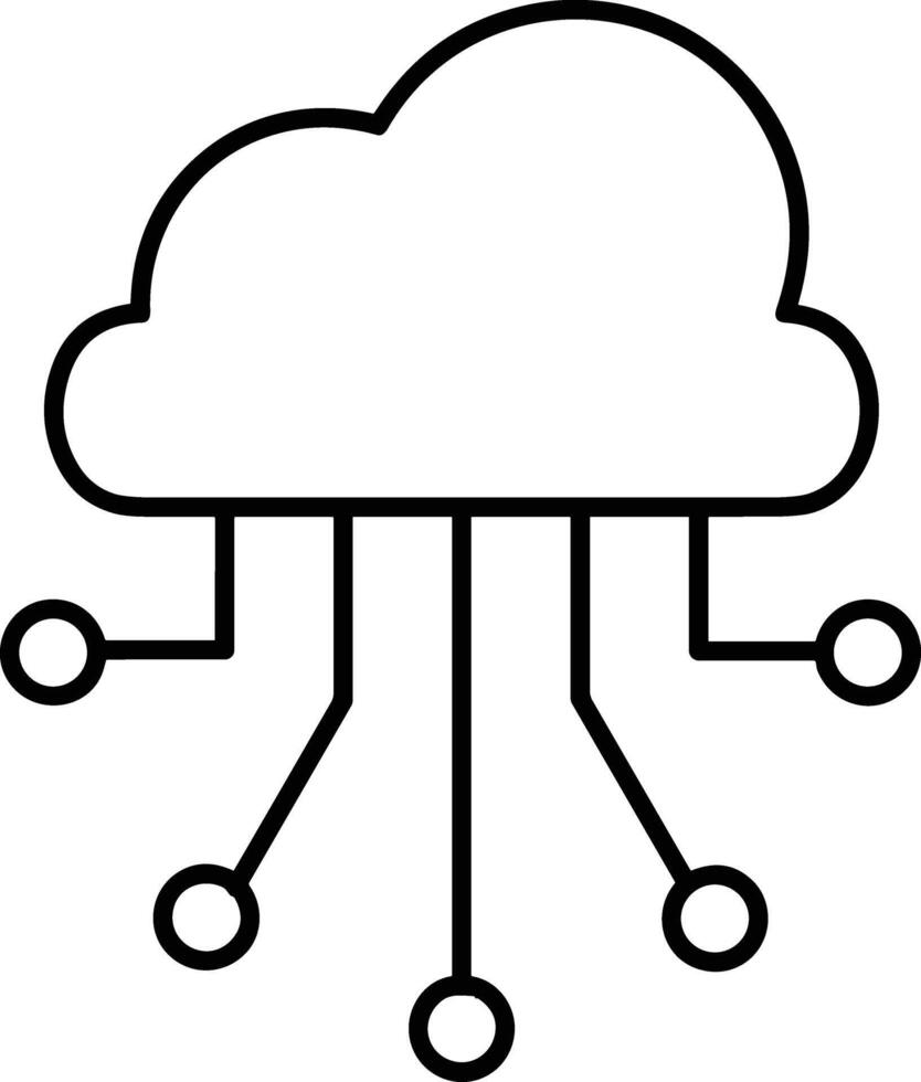 Wolke Symbol Symbol Vektor Bild. Illustration von das Hosting Lager Design Bild