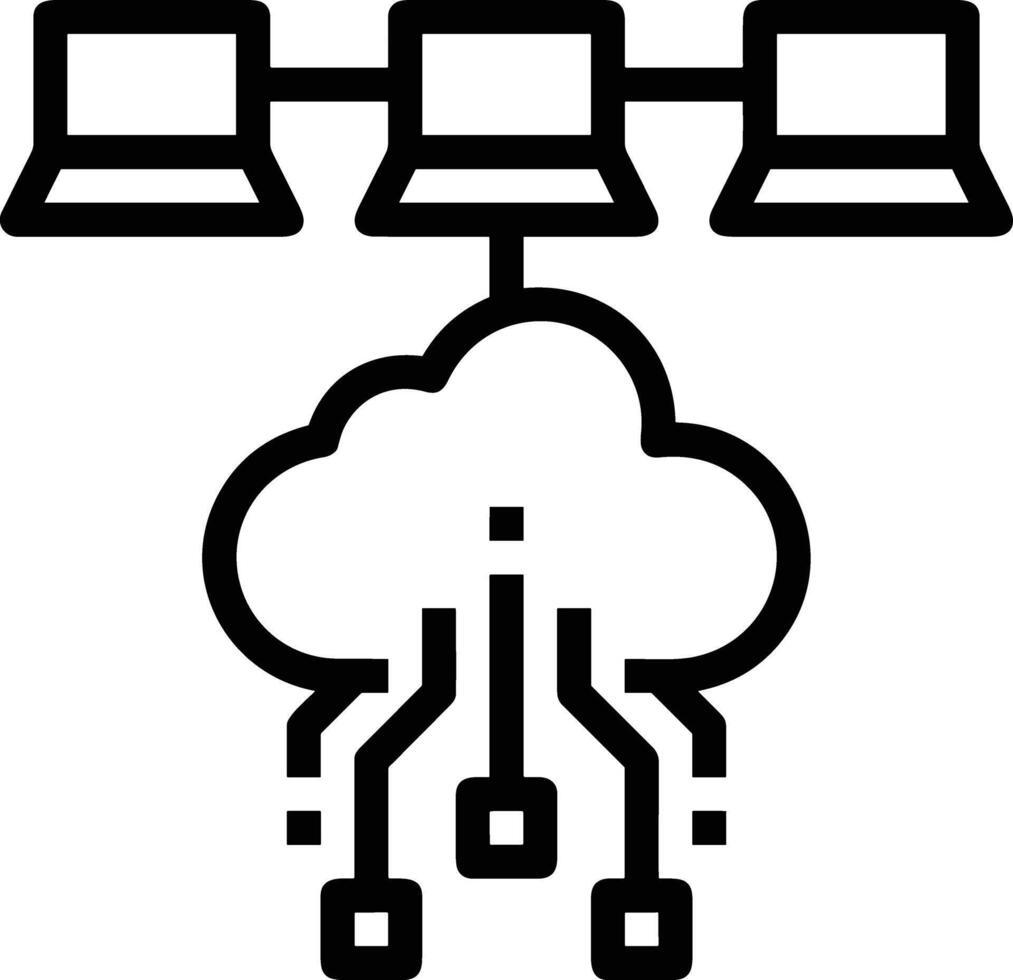 moln ikon symbol vektor bild. illustration av de värd lagring design bild