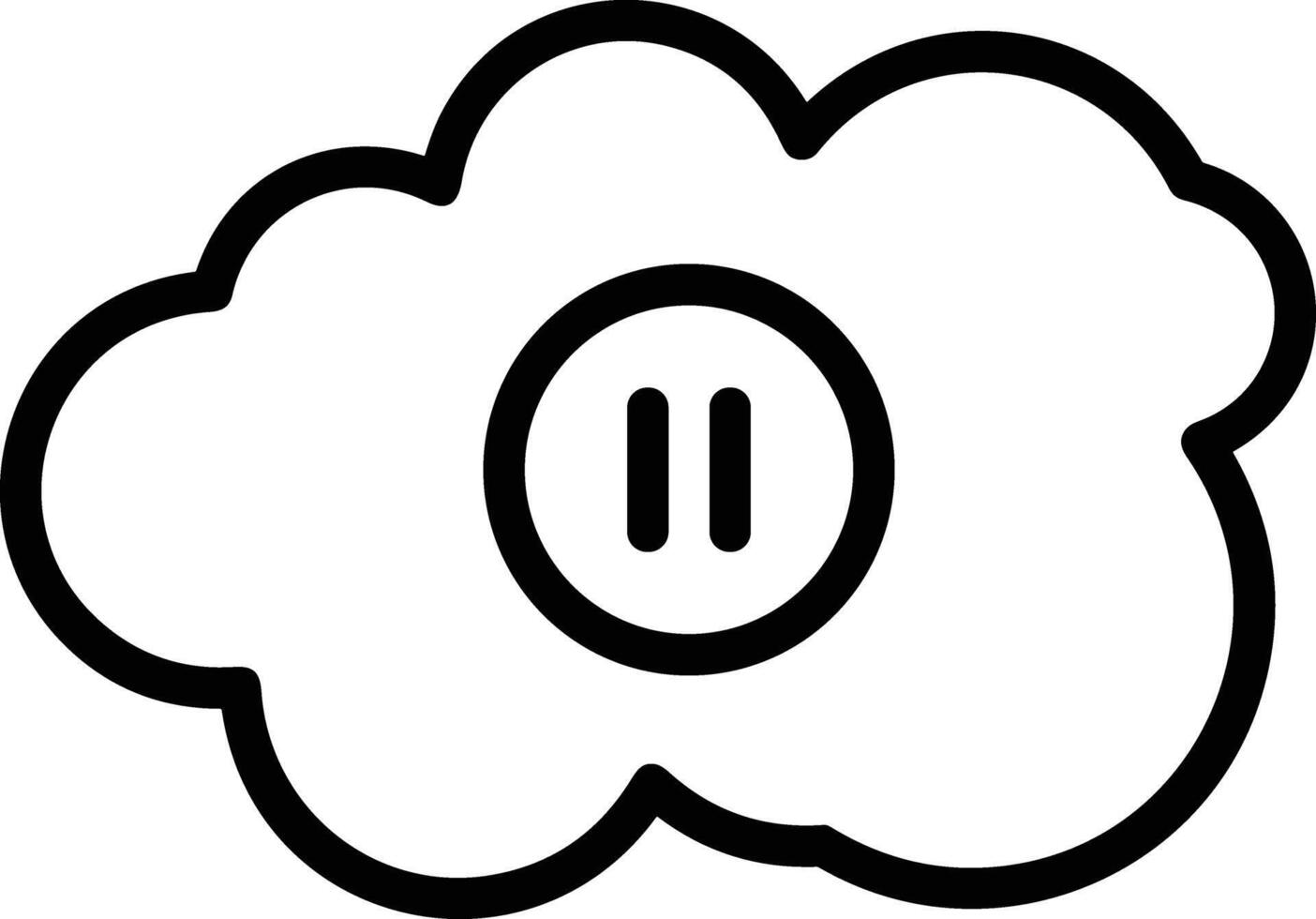 Wolke Symbol Symbol Vektor Bild. Illustration von das Hosting Lager Design Bild