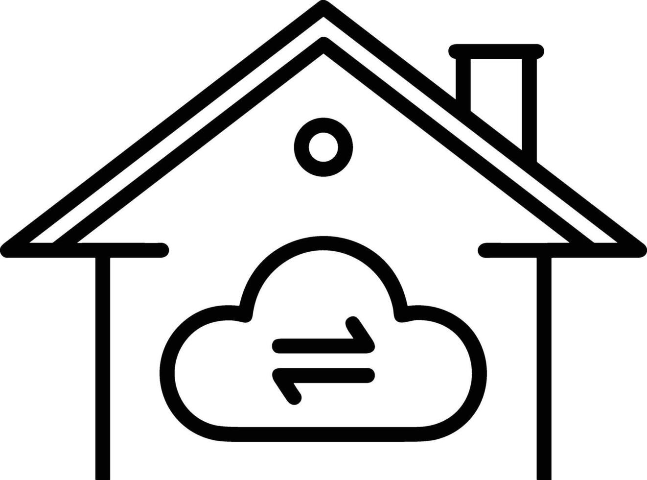 Wolke Symbol Symbol Vektor Bild. Illustration von das Hosting Lager Design Bild