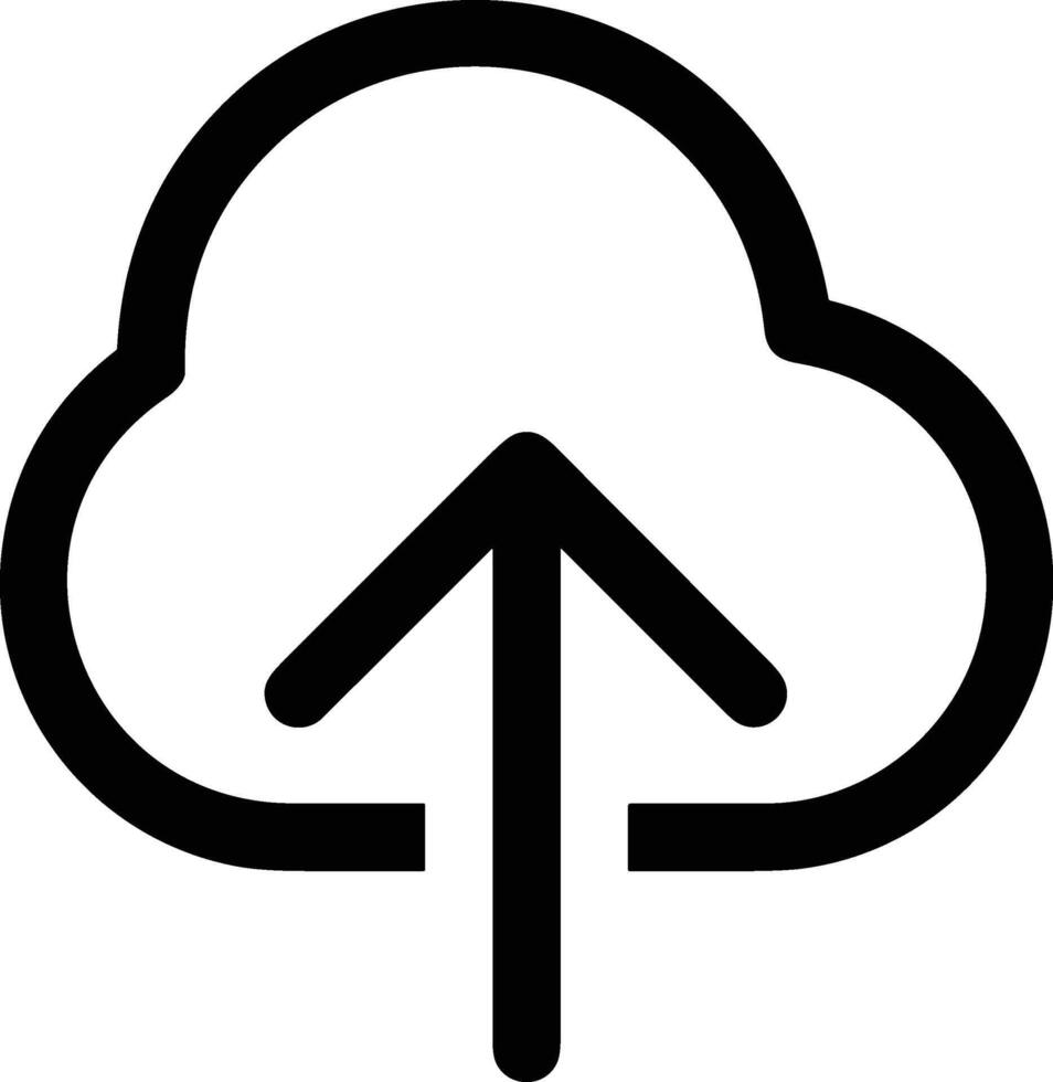 Wolke Symbol Symbol Vektor Bild. Illustration von das Hosting Lager Design Bild