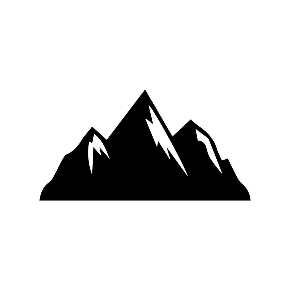 montain Gliederung Bilder. Vektor Illustration und Logo.