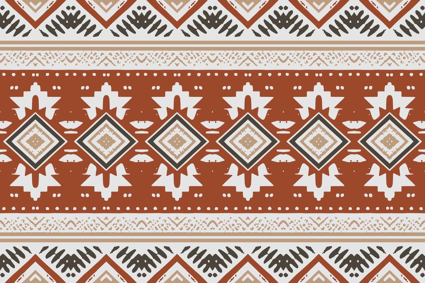 ikat geometrisk prydnad med ruter. ikkat. sömlös mönster. aztec stil. stam- etnisk vektor textur. folk broderi, indian, skandinaviska, zigenare, mexikansk, afrikansk matta, tapet.