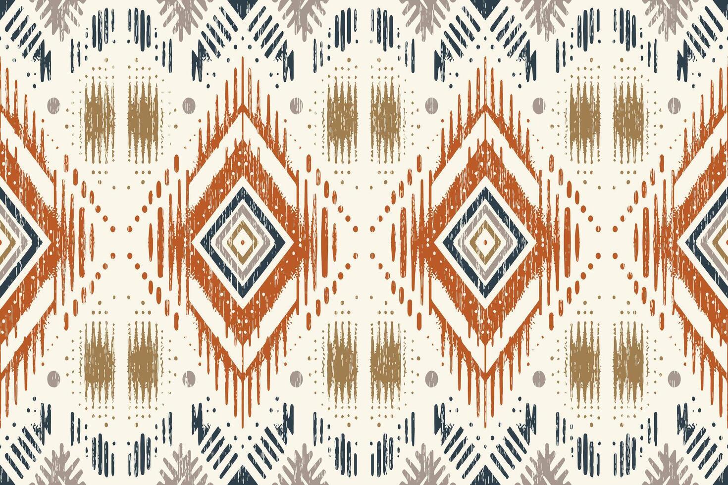 navajo Stammes- Vektor nahtlos Muster. einheimisch amerikanisch Ornament. ethnisch Süd Western Dekor Stil. Boho geometrisch Ornament. Vektor nahtlos Muster. Mexikaner Decke, Teppich. gewebte Teppich Illustration