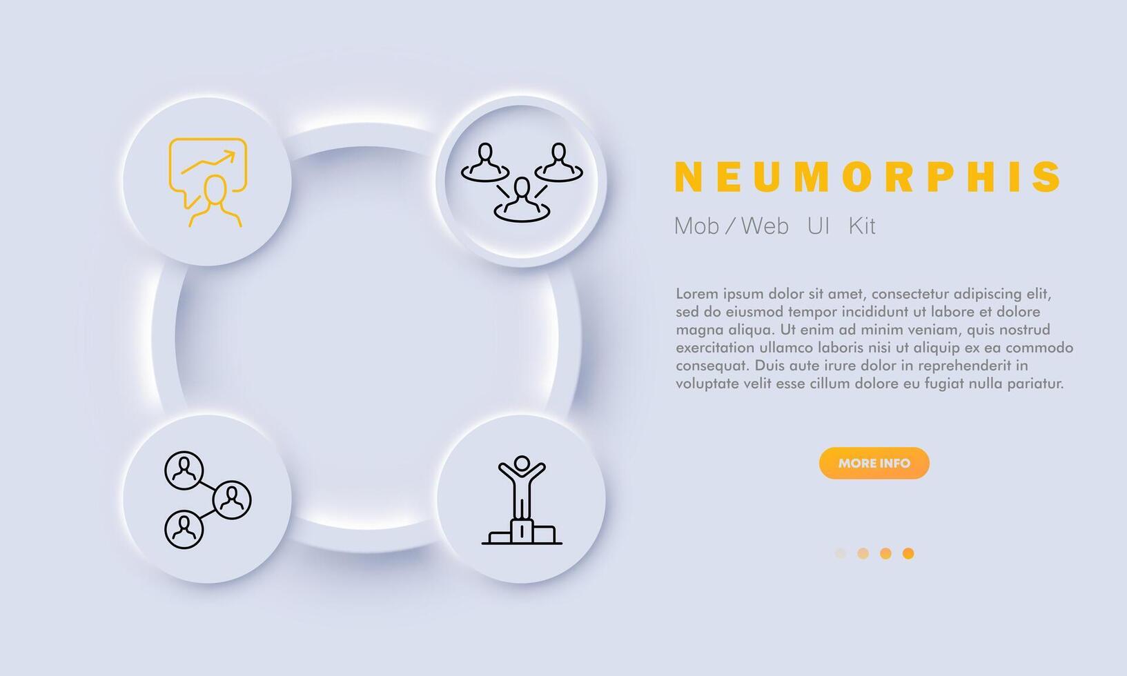 Zusammenarbeit einstellen Linie Symbol. Kopfhörer, Video Gastgeber, Webseite, Kommunikation, fortgeschritten Ausbildung, Austausch von Erfahrung. Neomorphismus Stil. Vektor Linie Symbol zum Geschäft und Werbung