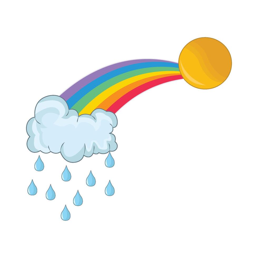 Illustration von Regenbogen vektor