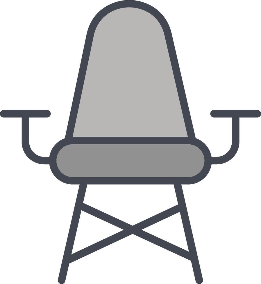 Stilvolles Stuhlvektorsymbol vektor