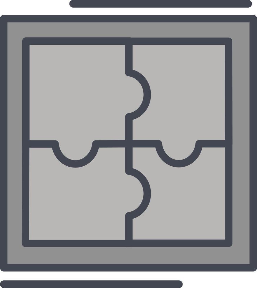 Puzzle-Vektor-Symbol vektor