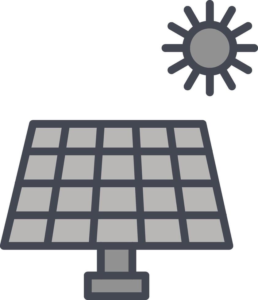 Vektorsymbol für Solarpanel vektor