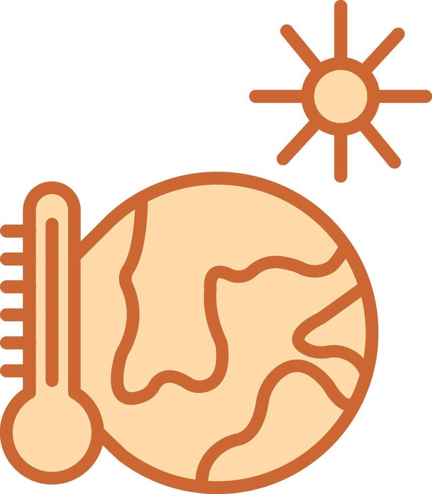 Symbol für Temperaturvektor vektor