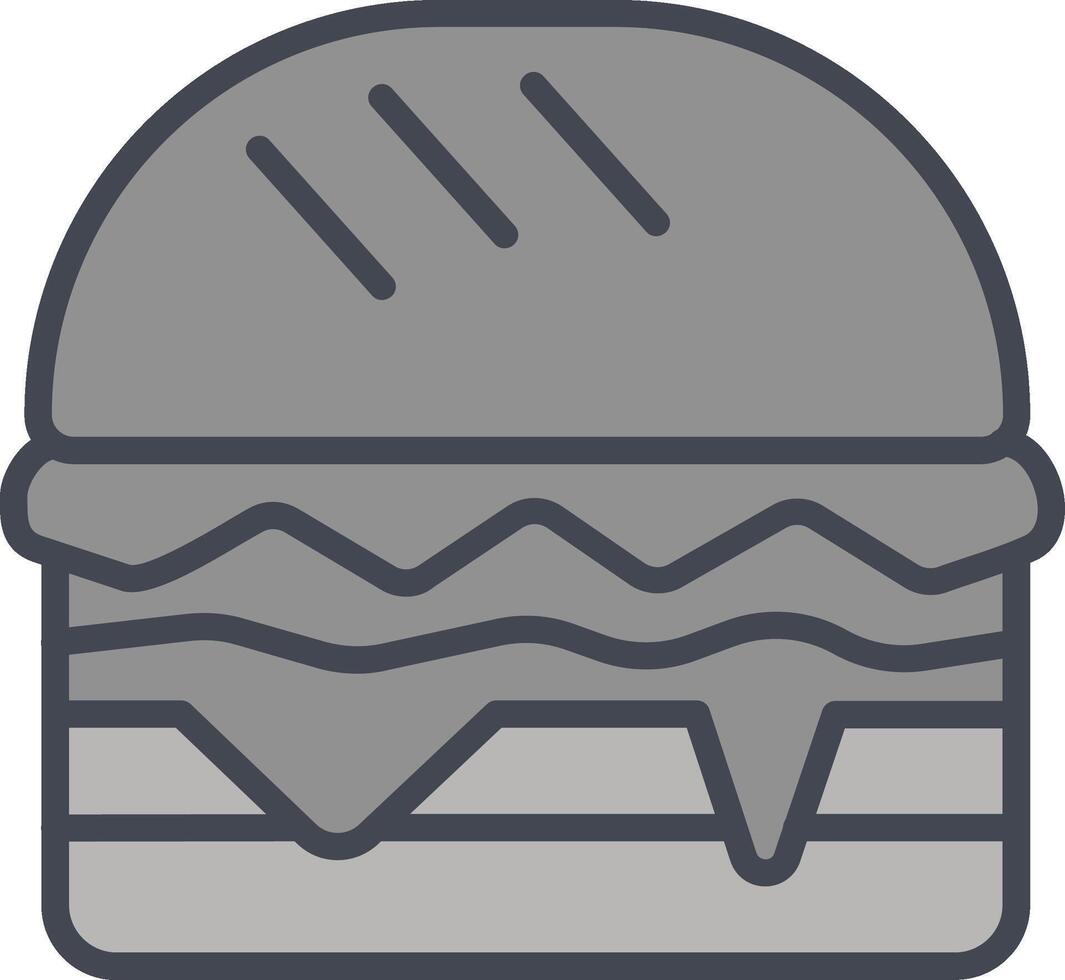 Hamburger-Vektor-Symbol vektor