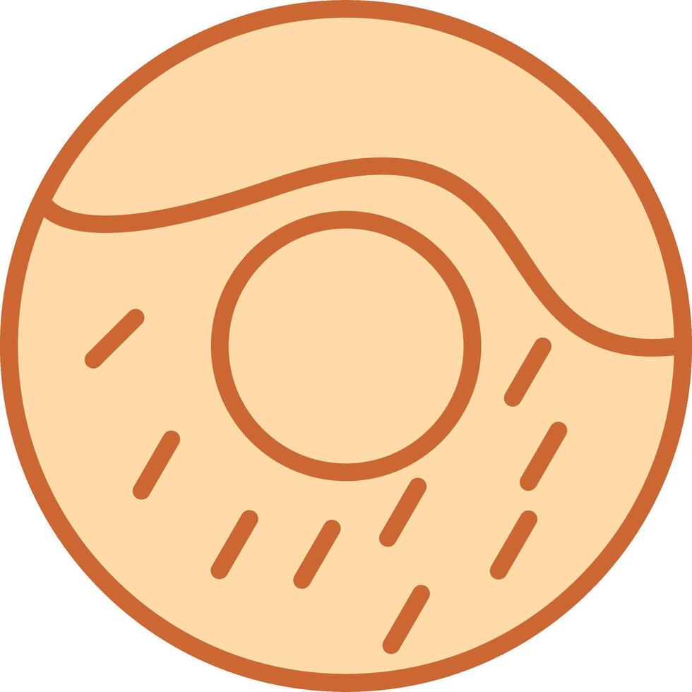 Sahne-Donut-Vektorsymbol vektor