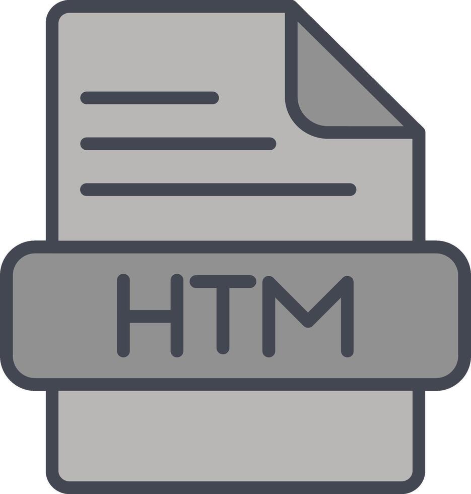 Htm-Vektorsymbol vektor