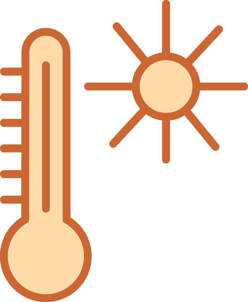 Symbol für Temperaturvektor vektor