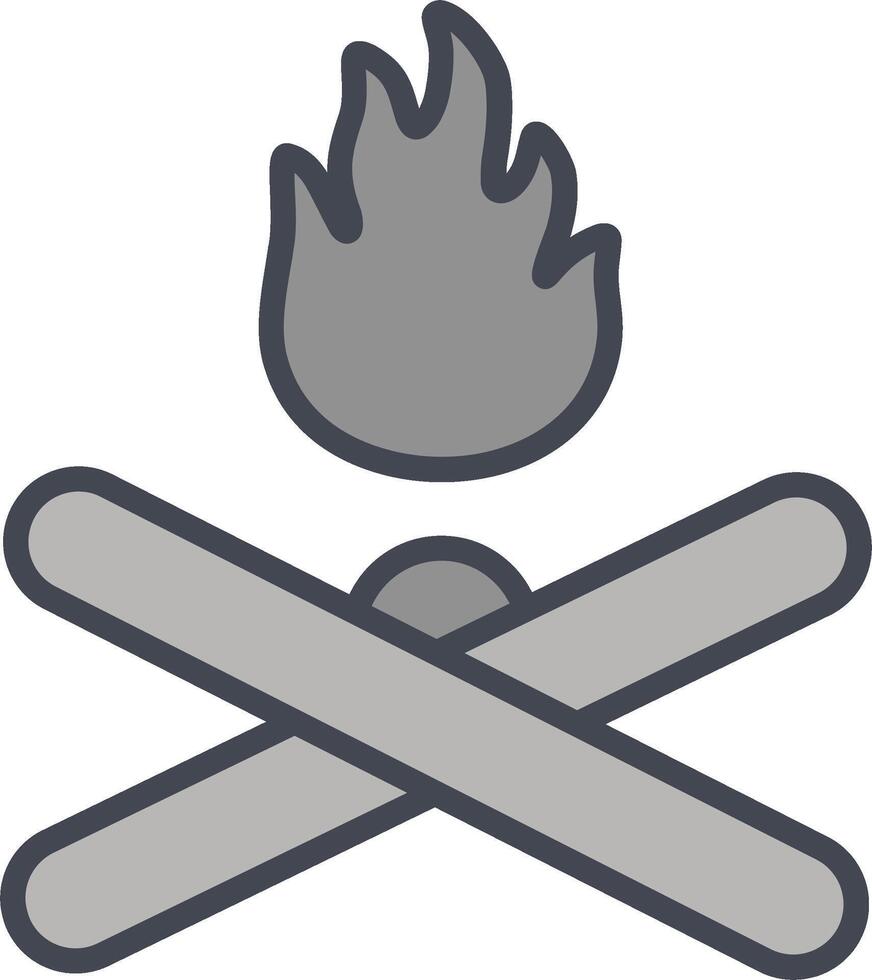 Lagerfeuer-Vektor-Symbol vektor