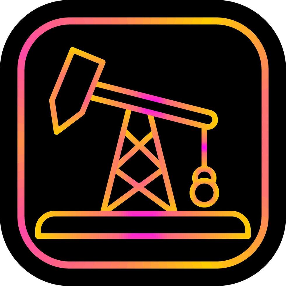 Pumpjack-Vektorsymbol vektor