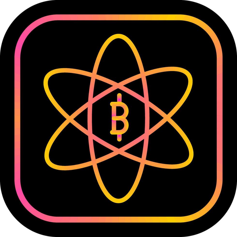 Bitcoin-Wissenschaftsvektorsymbol vektor