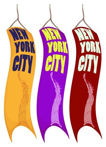 Fahnendesign für New York City vektor