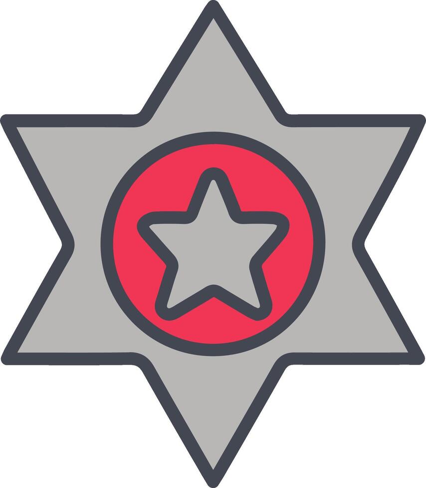 sheriff vektor ikon