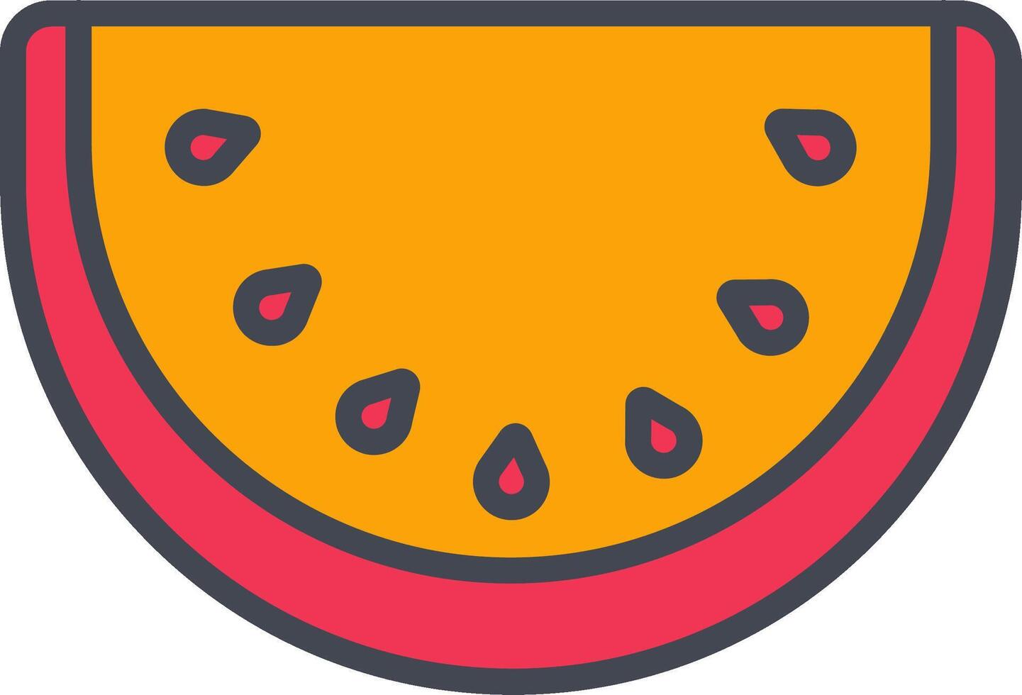 vattenmelon vektor ikon