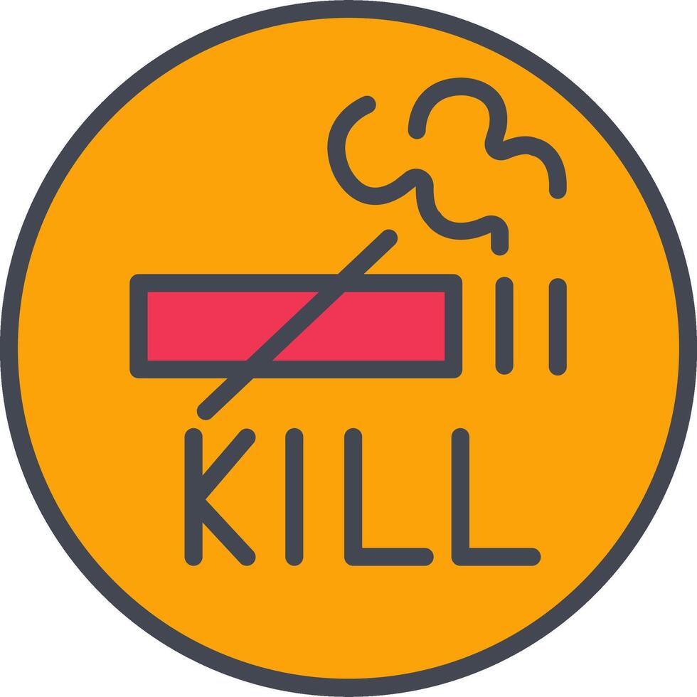 Rauchen tötet Vektorsymbol vektor