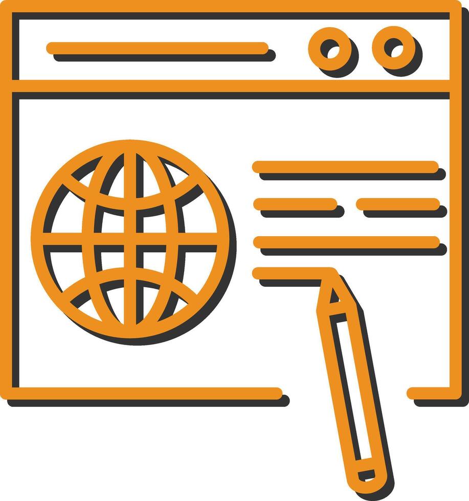 Webseite Design Vektor Symbol