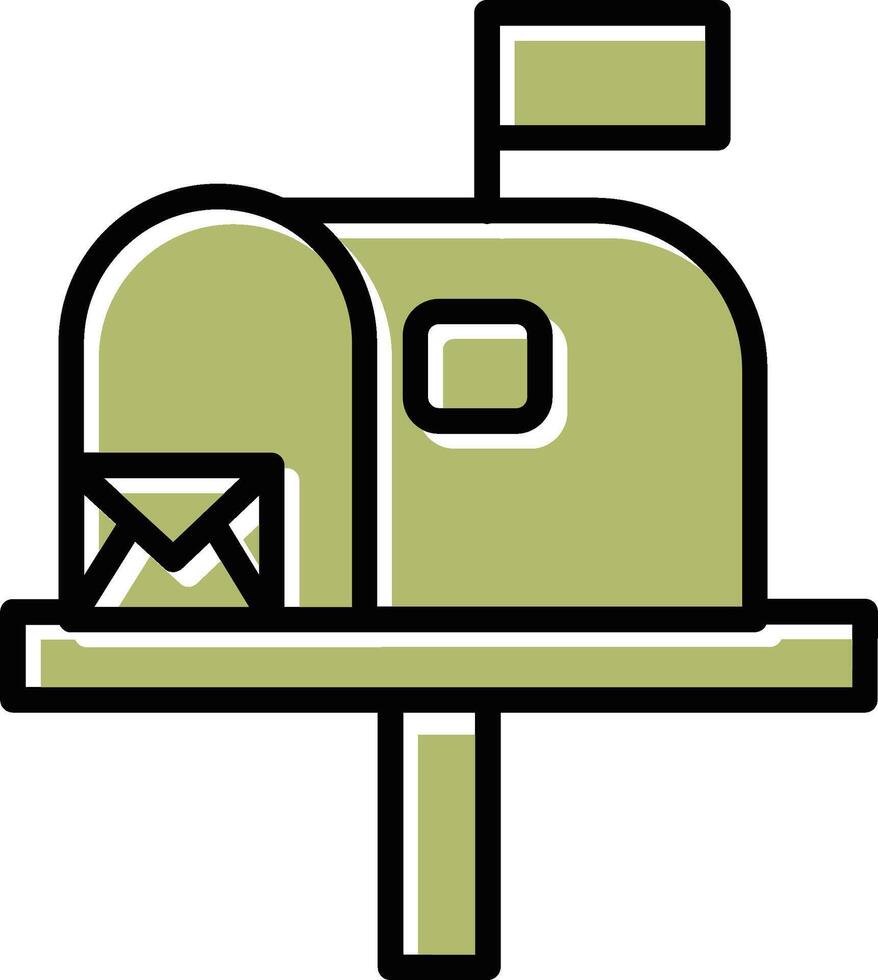 Mailbox-Vektorsymbol vektor