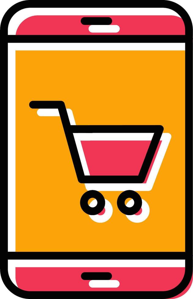 Online-Shopping-Vektor-Symbol vektor