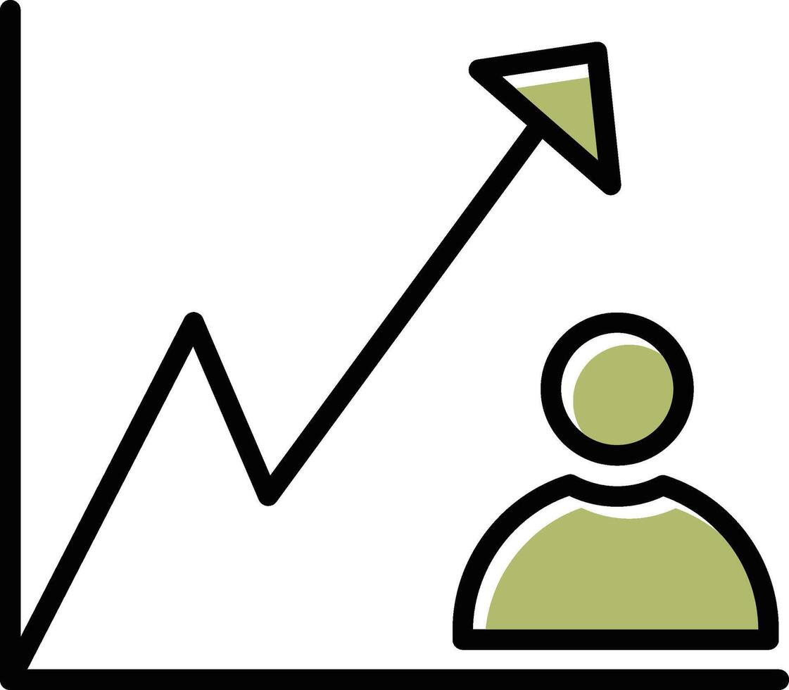 företag tillväxt vektor ikon