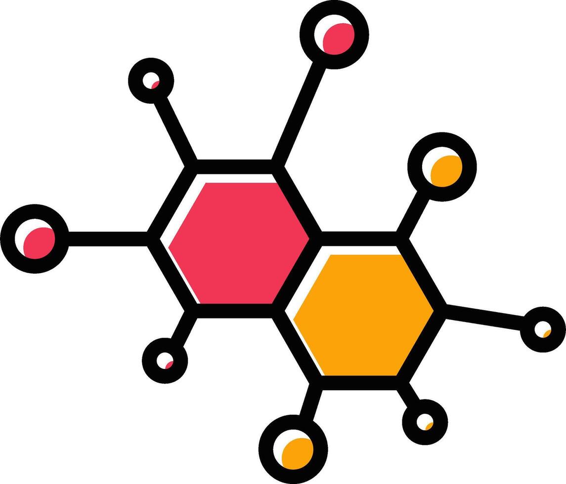 Molekül-Vektor-Symbol vektor