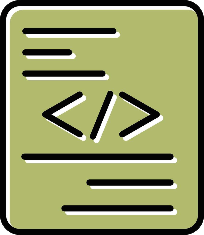 Stück Code-Vektor-Symbol vektor