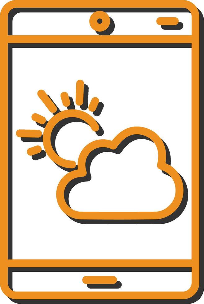 väder app vektor ikon
