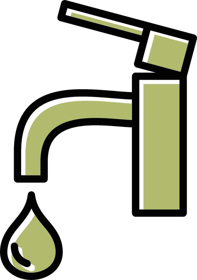 Wasserhahn-Vektorsymbol vektor