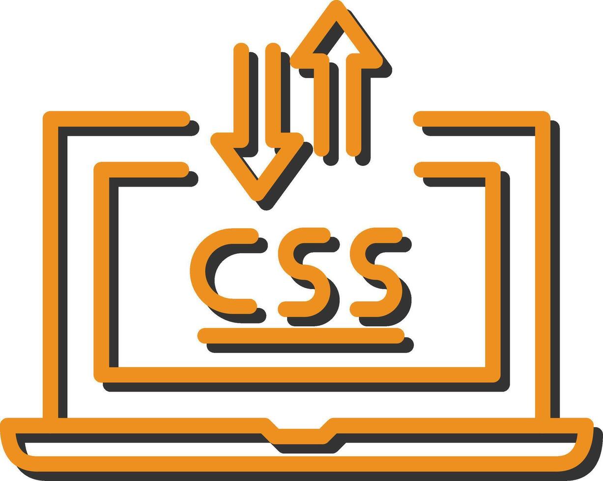 CSS Laptop Vektor Symbol