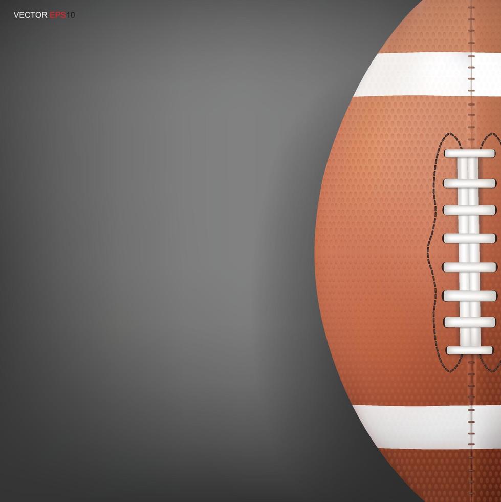 amerikansk fotboll boll eller rugby fotboll sport för bakgrund. vektor. vektor