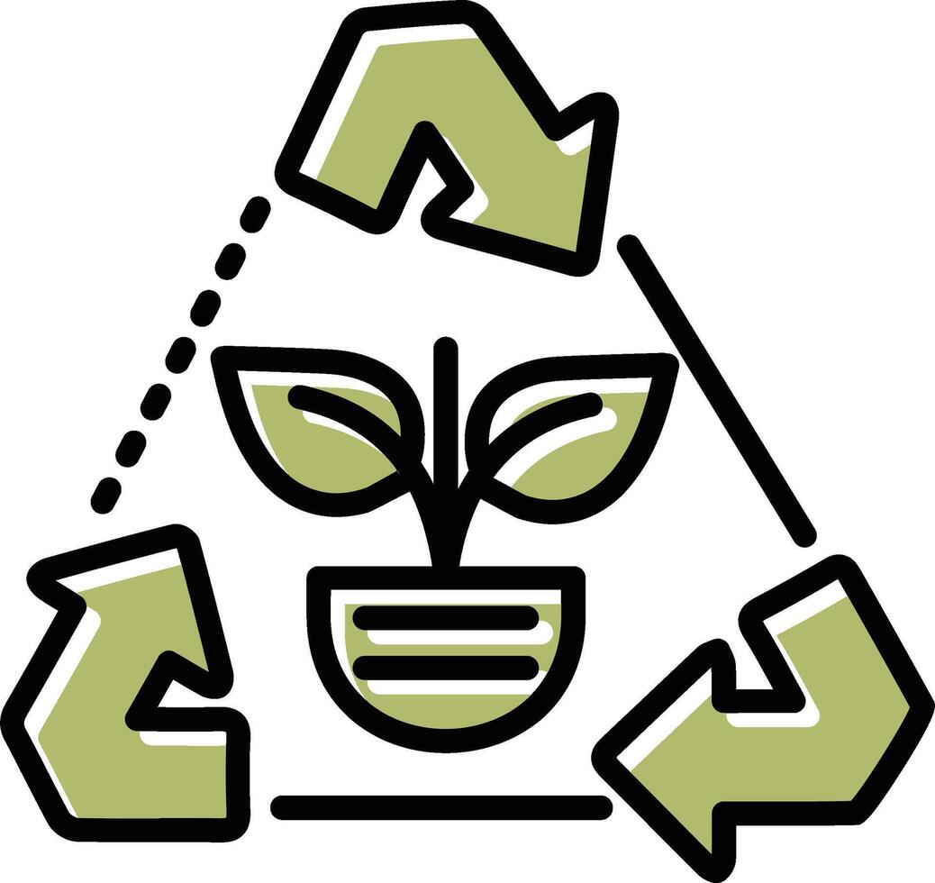 recyceln Pfeile Vektor Symbol