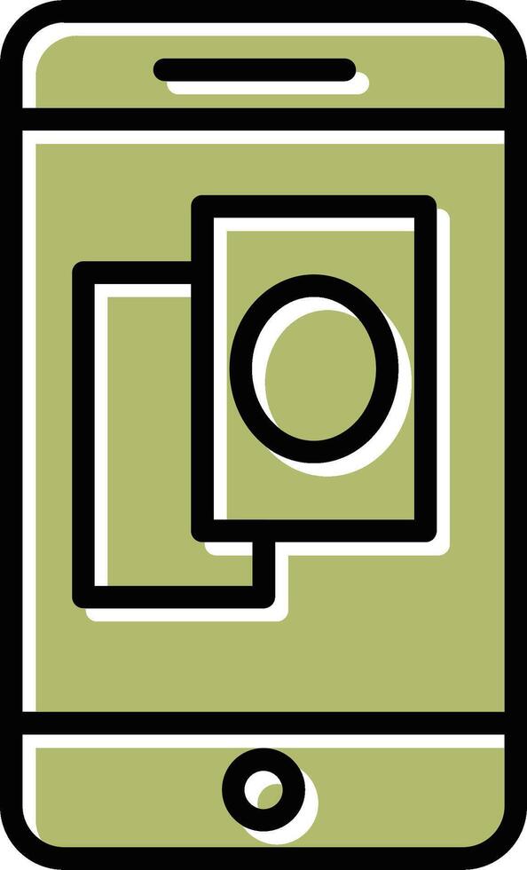 Telefon-Glücksspiel-Vektor-Symbol vektor