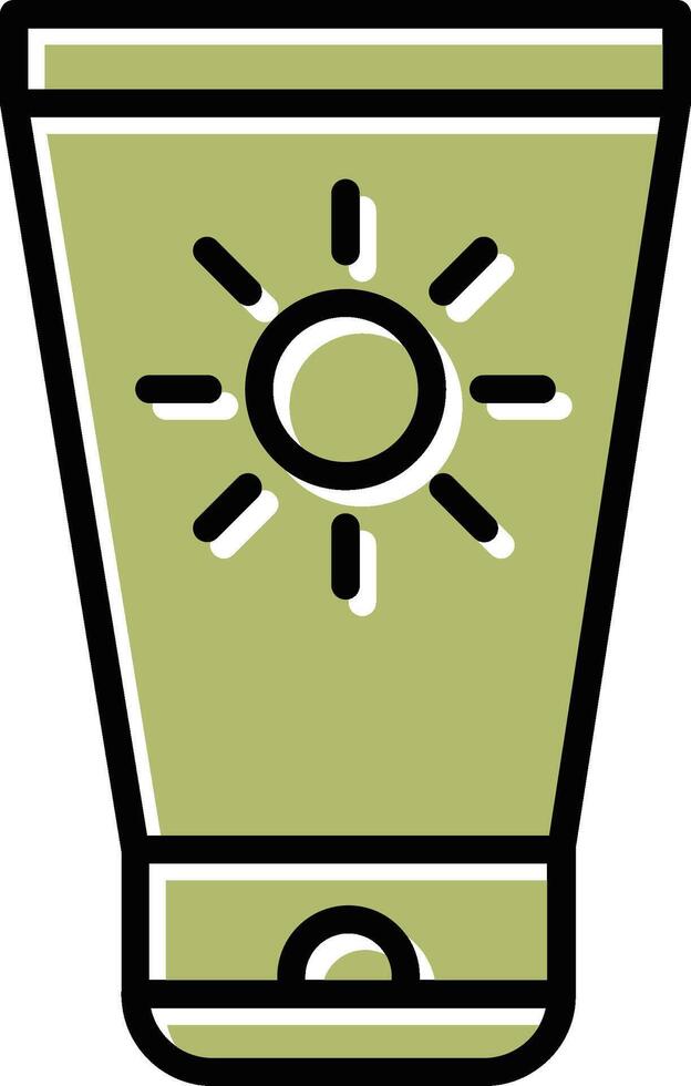 Sol grädde vektor ikon