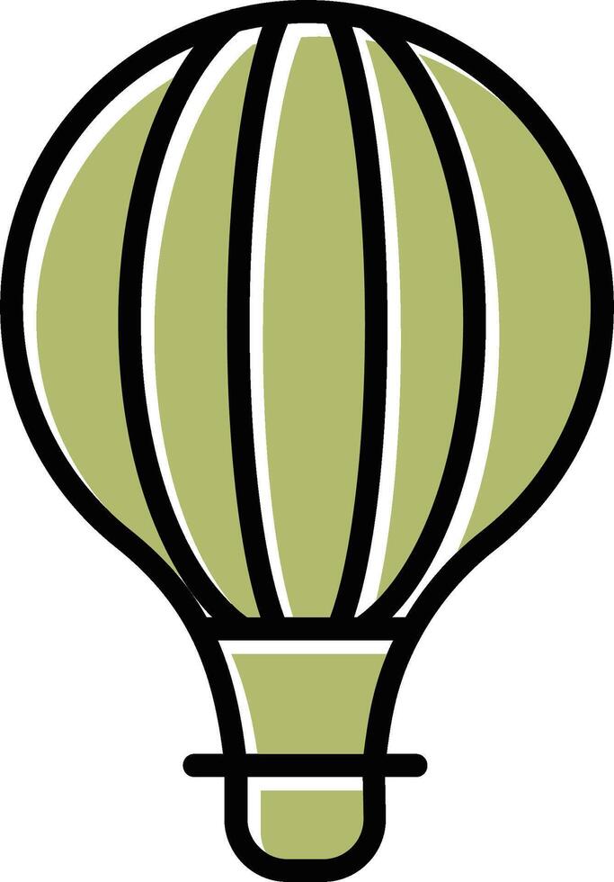 Heißluftballon-Vektorsymbol vektor