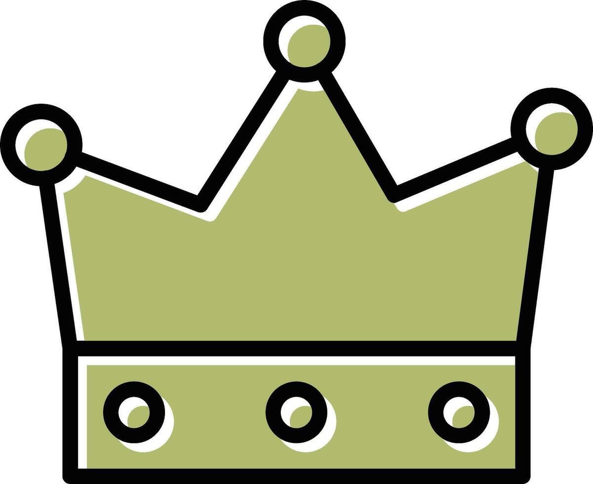 kung krona vektor ikon