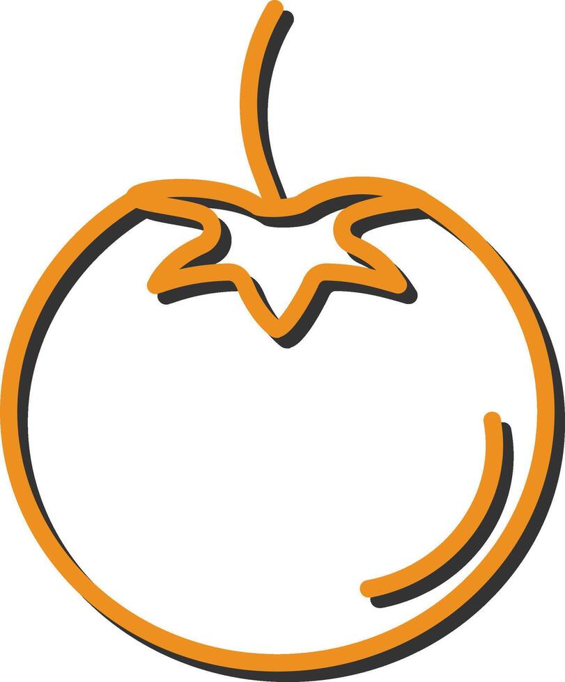 Symbol für Tomatenvektor vektor