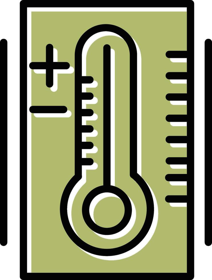 Thermometer-Vektor-Symbol vektor