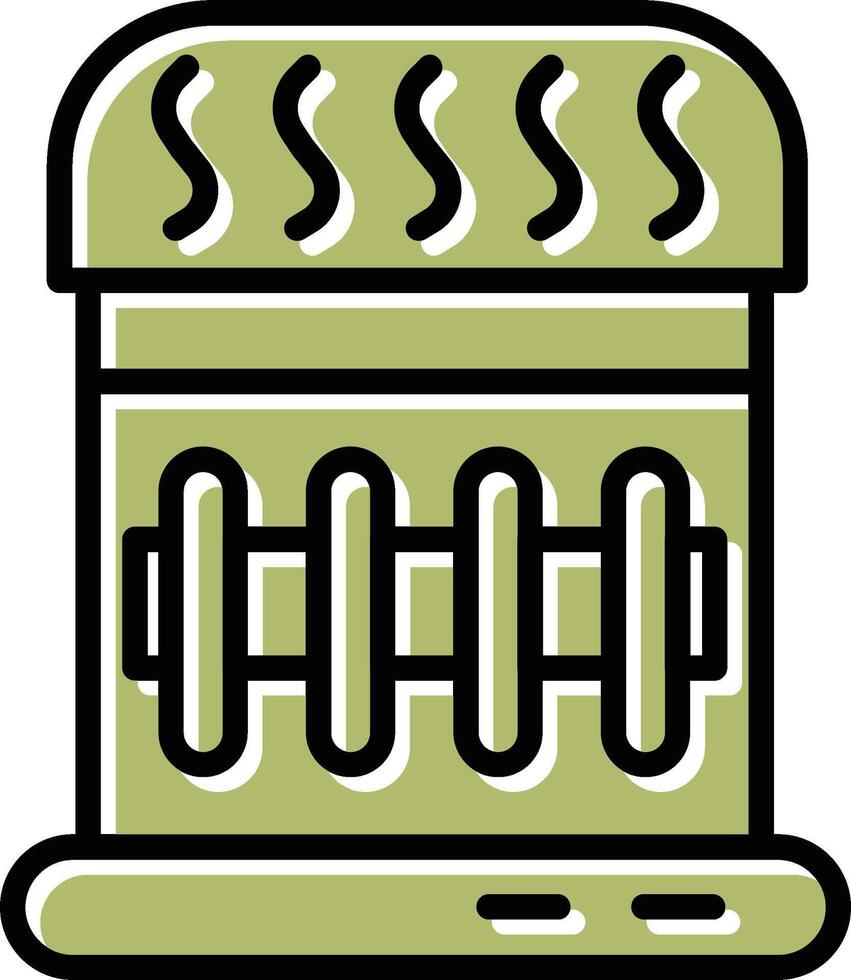 Vektorsymbol für Gasheizung vektor