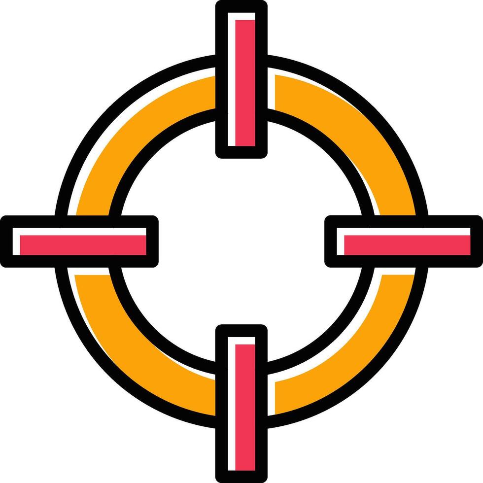 Rettungsring-Vektor-Symbol vektor