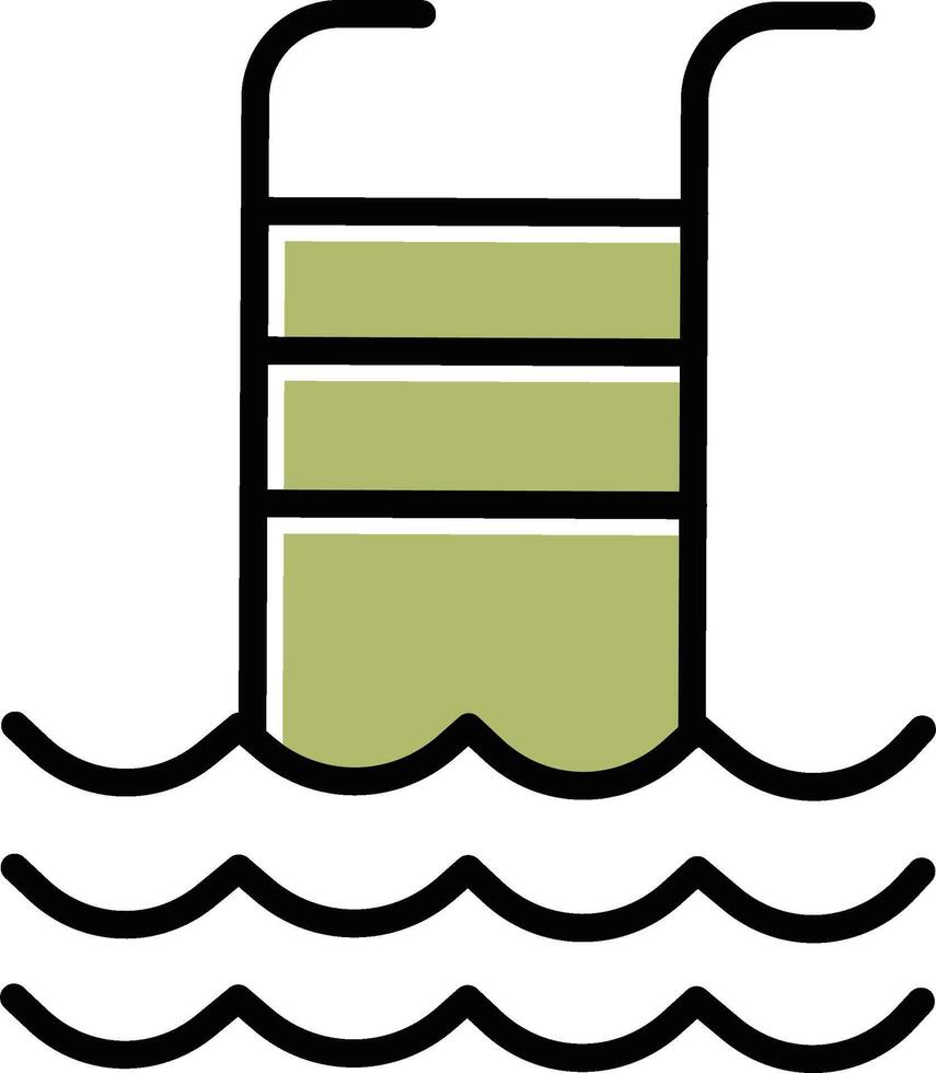 Schwimmbad-Vektor-Symbol vektor