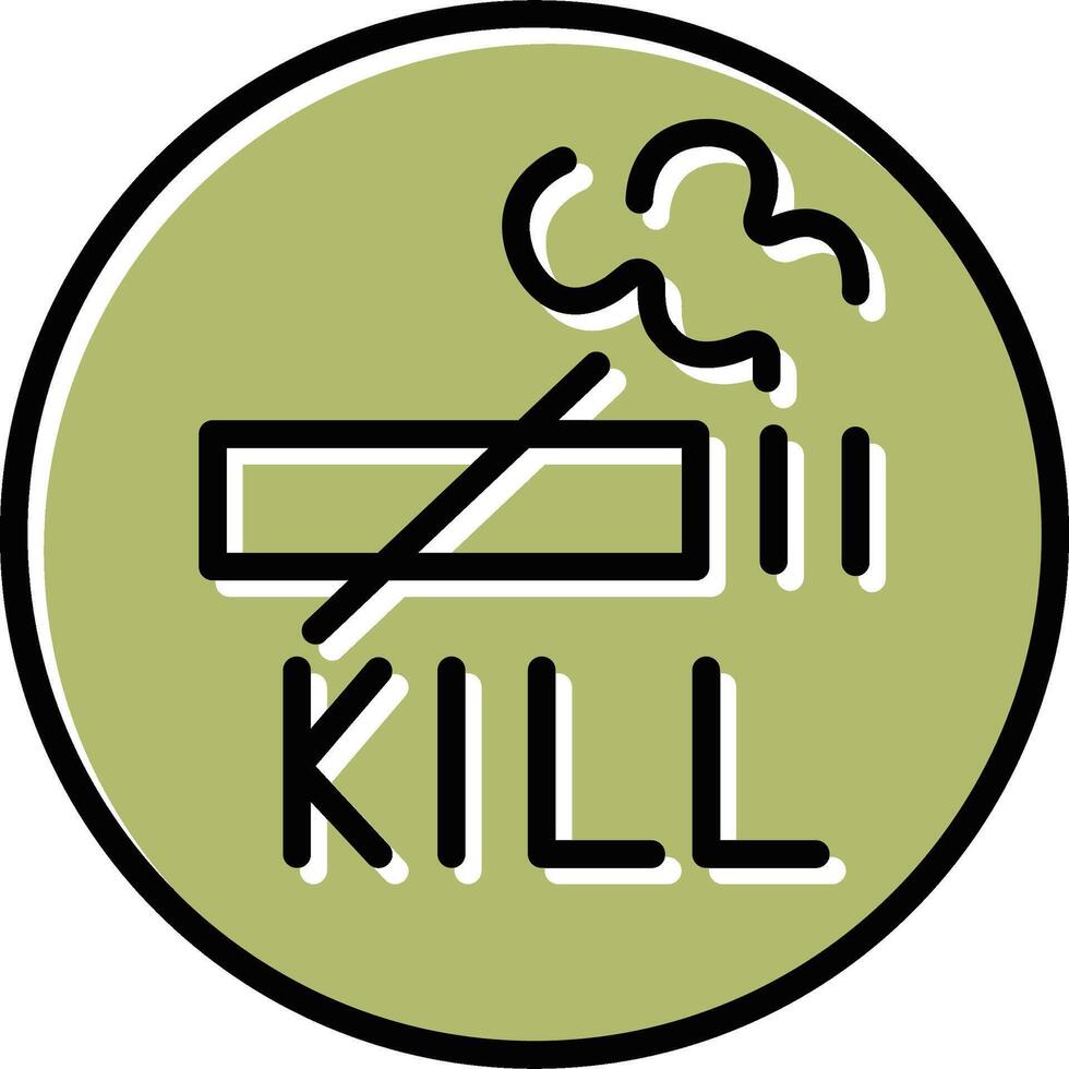 Rauchen tötet Vektorsymbol vektor