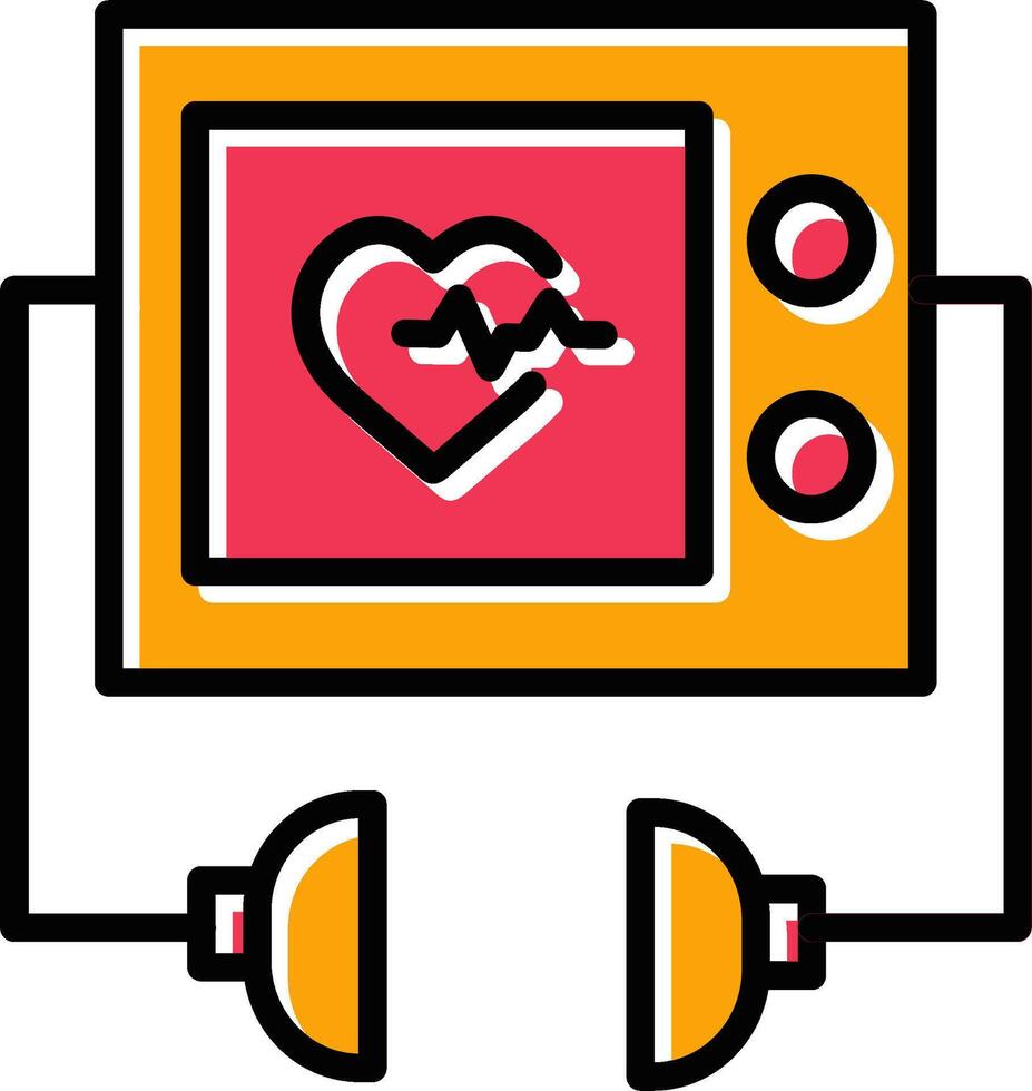 defibrillator vektor ikon